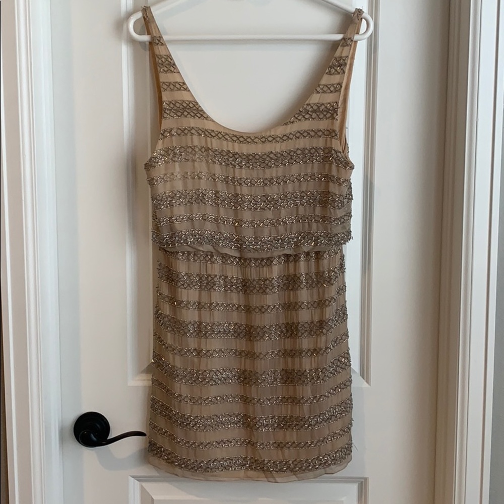 Alice + Olivia Gabby Beaded Blouson Dress